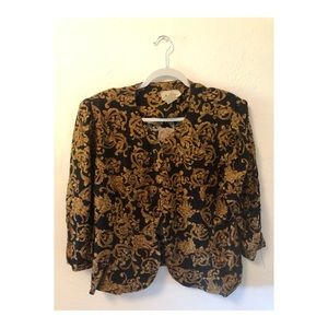 Vintage Golden Pattern Shirt